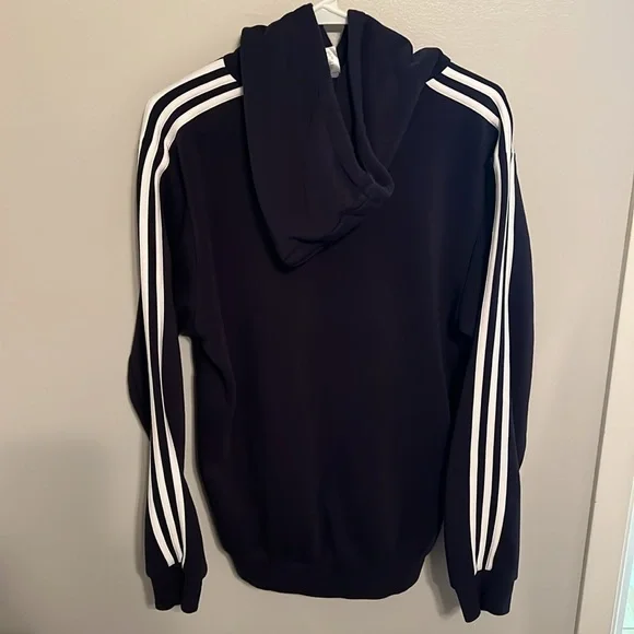 Adidas Men’s Essentials 3 Stripes Hoodie Adult Medium - Picture 3 of 4